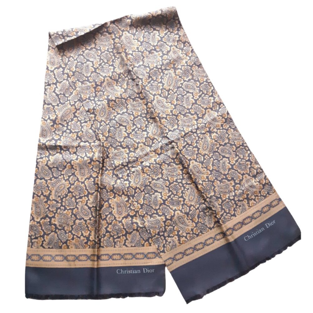 Christian Dior Men's Vintage Paisley Scarf
